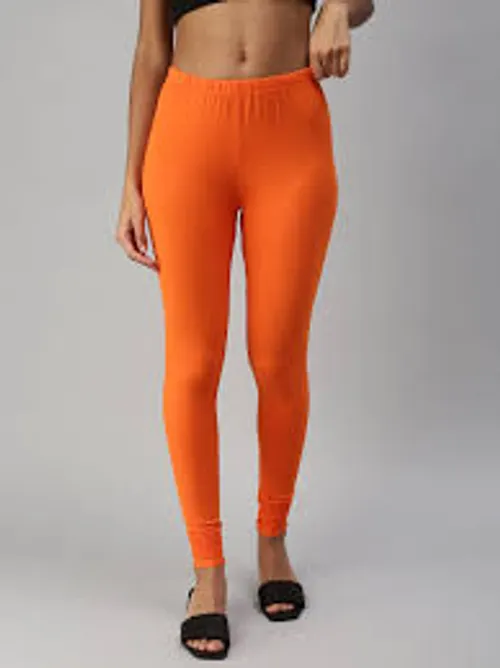 4 WAY CHUDIDAR LEGGINGS ORANGE BL09